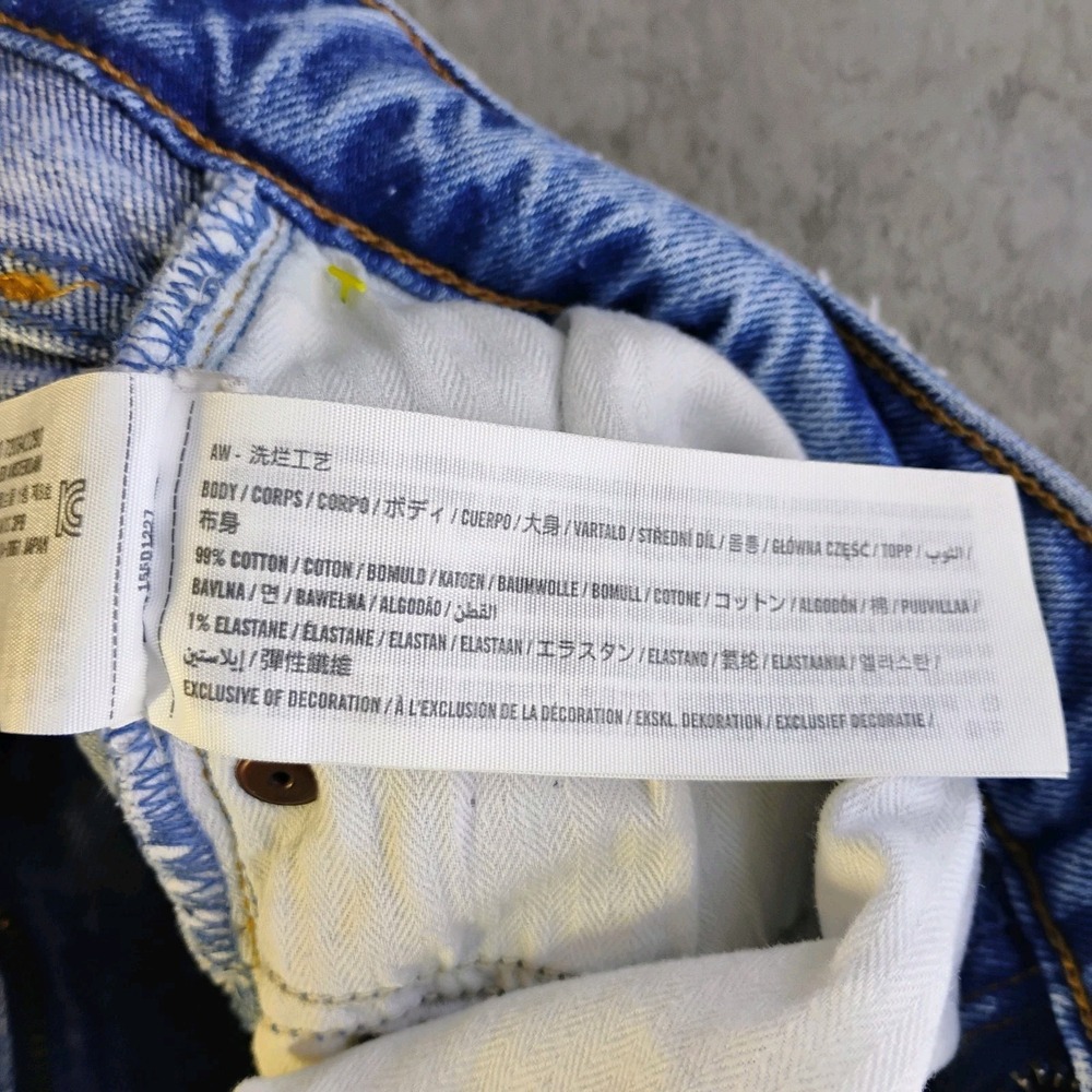 Abercrombie &‎ Fitch Jeans 90s Relaxed High Rise Curve Love 26/2S Medium Wash - Picture 7 of 10